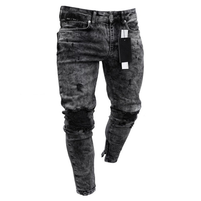 New Printed Statuary Jeans Loose Straight Men Denim Biker Casual Pants Hip Hop Man Jean Hombre Pantalon Artistic Work Size S-3XL