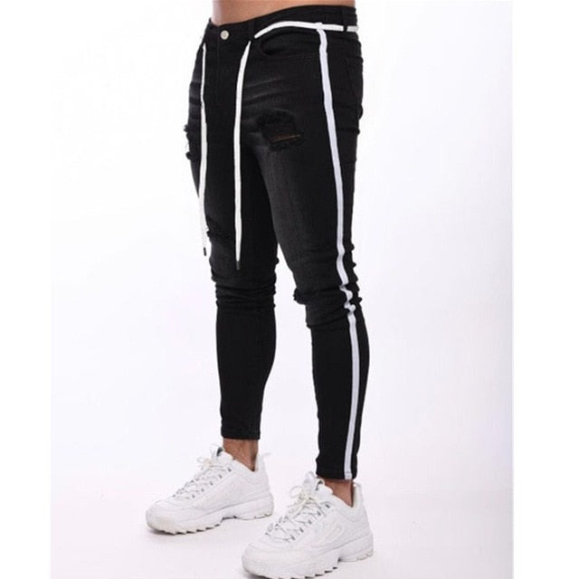 New Printed Statuary Jeans Loose Straight Men Denim Biker Casual Pants Hip Hop Man Jean Hombre Pantalon Artistic Work Size S-3XL