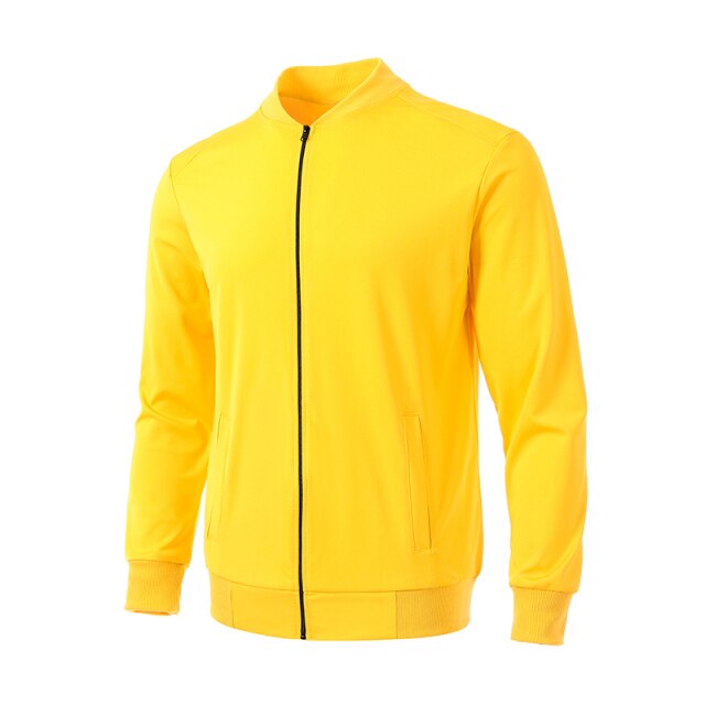 Sixsr New Fashion Solid Color Jackets Men Women V-Neck Zipper Bomber Jacket Sports Casual Streetwear Coat HipHop Outerwear Unisex