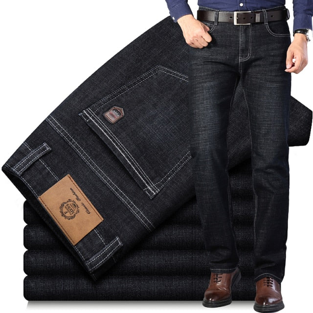 New Jeans Men's Stretch Jeans Classic Style Fashion Casual Business Cotton High Quality Fashion Jeans Men's Slim Pants Size28-40