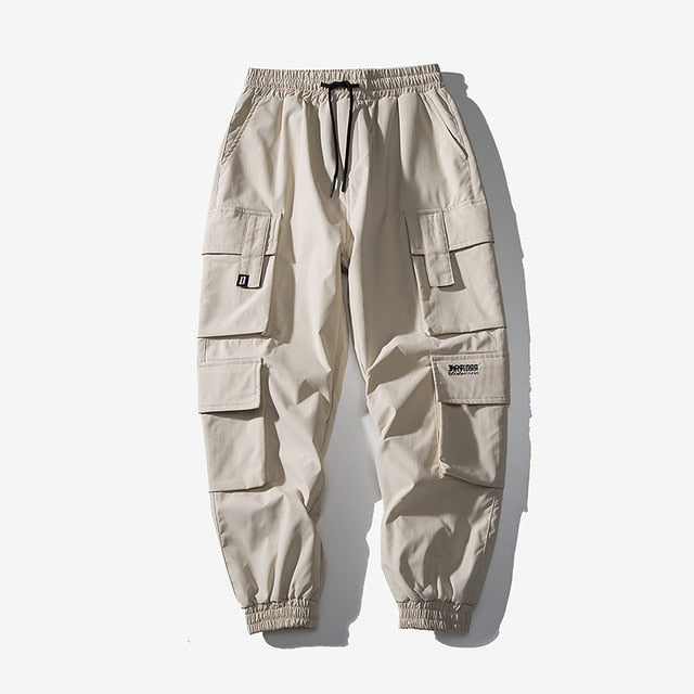 Streetwear Black Mens Harem Joggers Pants Men Cargo Pants 2024 Hip Hop Casual Pockets Sweatpants Male Oversized Fashion Trousers