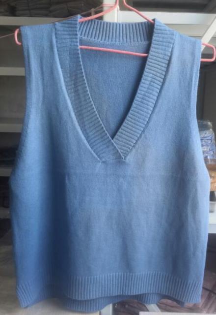 Sixsr Autumn Women's Sweater Vest V-neck Sleeveless Irregular Casual Loose Knitted Pullover Tops Female Outerwear