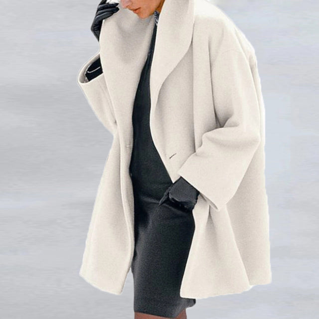Sixsr Fashion Trends Women Retro Single Button Solid Long Cardigan Jackets Autumn Long Sleeve Pocket Outwear Winter Hooded Blend Wool Coat Tops