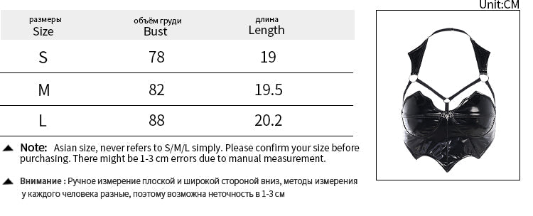 Sixsr Gothic Summer PU Black Camis Women Punk Grunge Sleeveless Sexy Halter Crop Top Streetwear Aesthetic Hollow Out Camisole