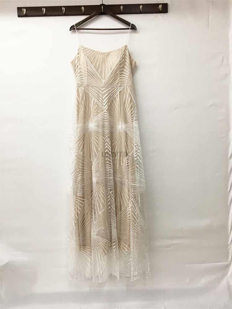 sixsr Sexy Slip Embroidered Maxi Dresses for Women Summer Elegant Luxury Evening Wedding Guest Formal Long Party Dress White
