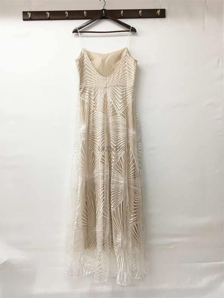 sixsr Sexy Slip Embroidered Maxi Dresses for Women Summer Elegant Luxury Evening Wedding Guest Formal Long Party Dress White