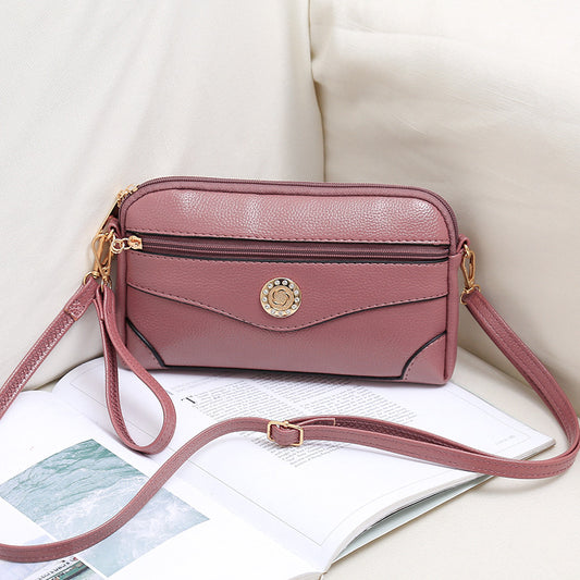 SIXSR 20252019 autumn new urban simple women's crossbody shoulder bag solid color small square bag sewing line change women's single
