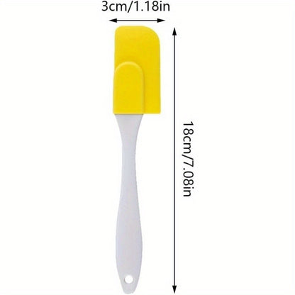 6pcs Silicone Spatula, Heat Resistant Mini Small Kitchen Baking Non Stick Scraper, Non Stick Dishwasher Safe, Flexible Spatulas, Kitchen Utensils For Cooking, Mixing Spatulas