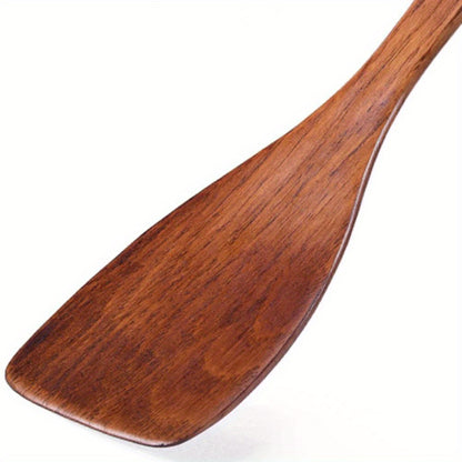 Sustainable Wooden Kitchen Utensil - Non-Stick Spatula & Rice Paddle, Perfect for Cooking & Serving