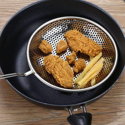 Stainless Steel Strainer Ladles with Handles - Set of Multiple Sizes, Heavy-Duty Kitchen Utensils for Cooking and Straining - Uncharged Material