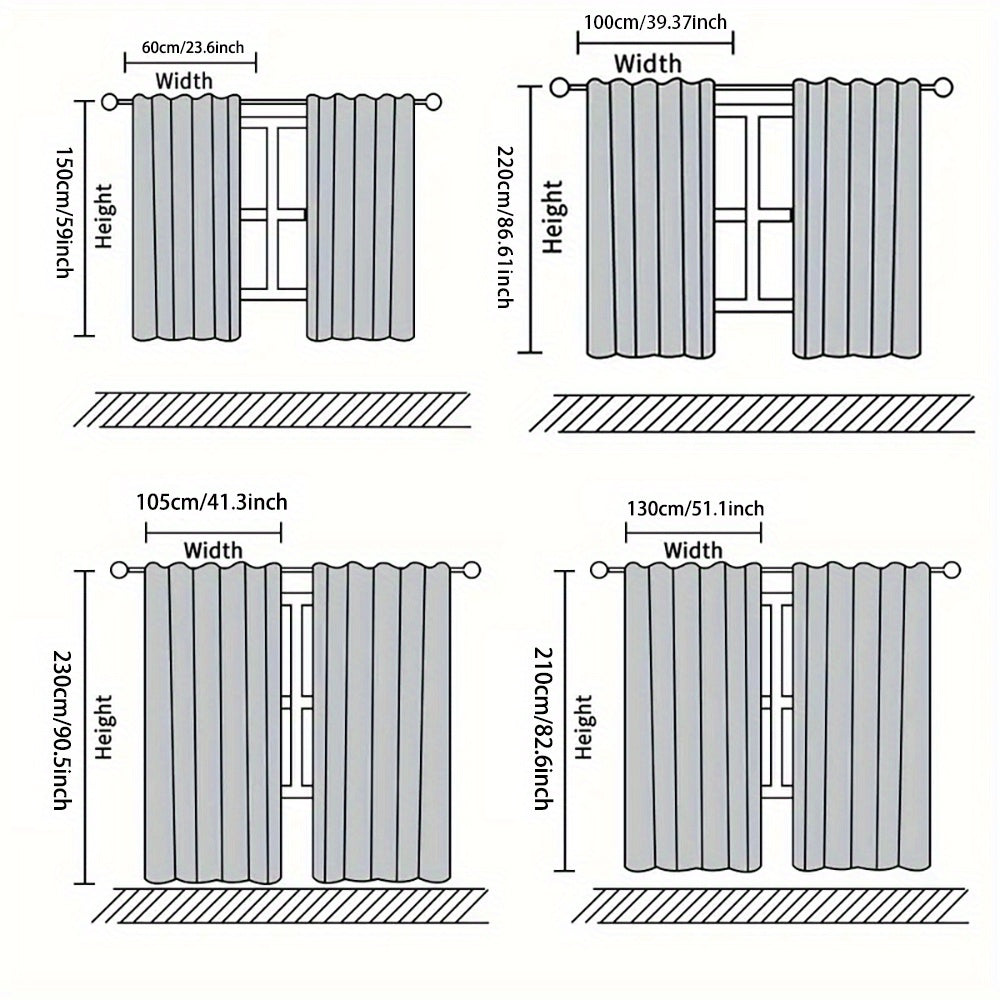 2pcs Set Luxury European Christmas Curtains with Green Plant Design - Semi Transparent, Easy Hang Rod Pocket Drapes for Living Room, Bedroom, Office - Perfect for Holiday Home Decor