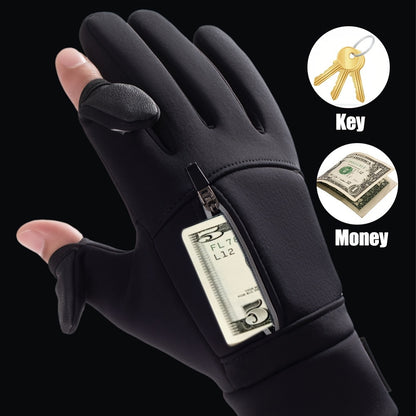 Touchscreen-Compatible Winter Gloves - Windproof, Waterproof & Warm for Cycling, Fishing, Running & Skiing