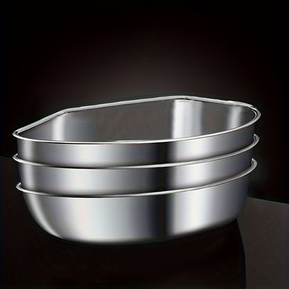 3pcs Stainless Steel Steamer Set - Fan-Shaped, Multi-Compartment Steaming Box with Tray & Divider for Kitchen and Dining