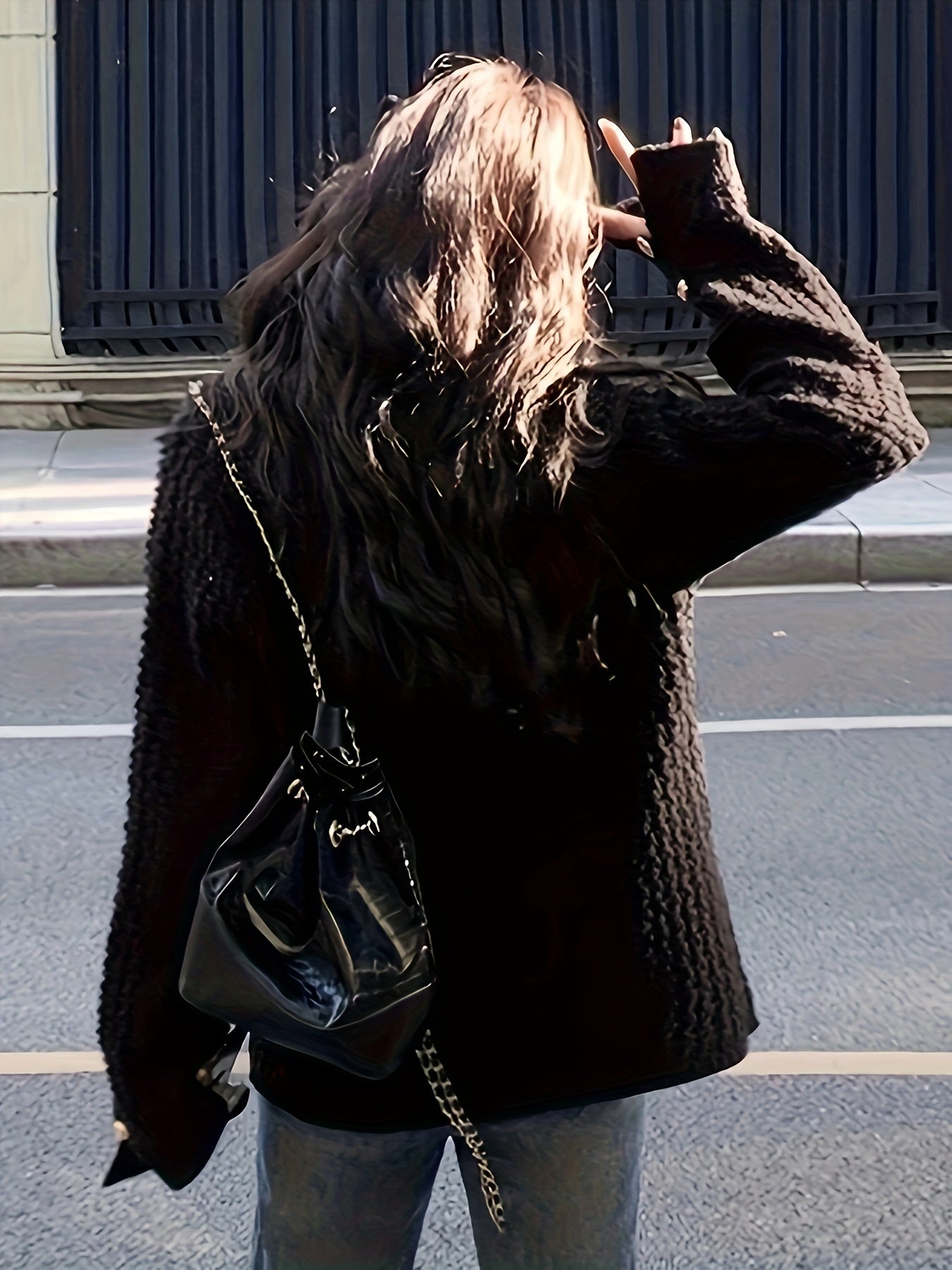 Sixsr Solid Button Down Knit Cardigan, Casual Long Sleeve Sweater Outwear With Pocket, Women's Clothing