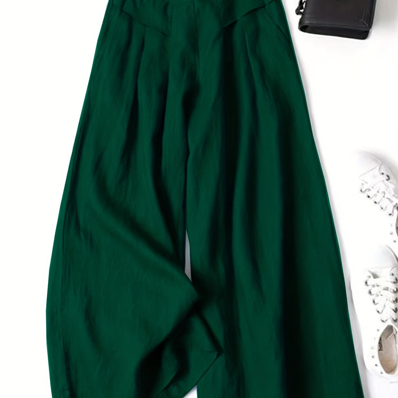 Sixsr  Solid Wide Leg Pants, Casual Palazzo Pants For Spring & Summer, Women's Clothing