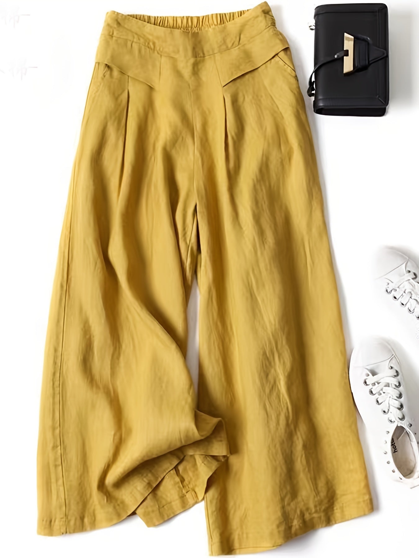 Sixsr  Solid Wide Leg Pants, Casual Palazzo Pants For Spring & Summer, Women's Clothing