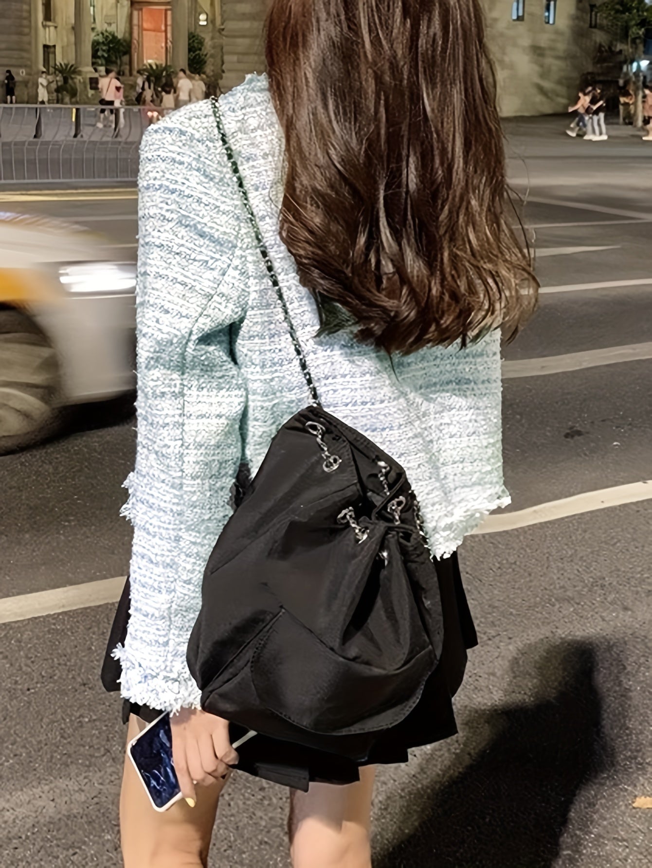 Sixsr Solid Single Breasted Jacket, Elegant Long Sleeve Jacket For Fall & Winter, Women's Clothing