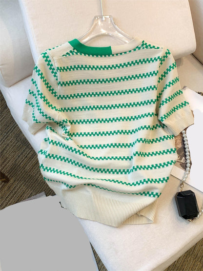 Women's Striped Sweater for Spring & Fall - Casual and Comfortable