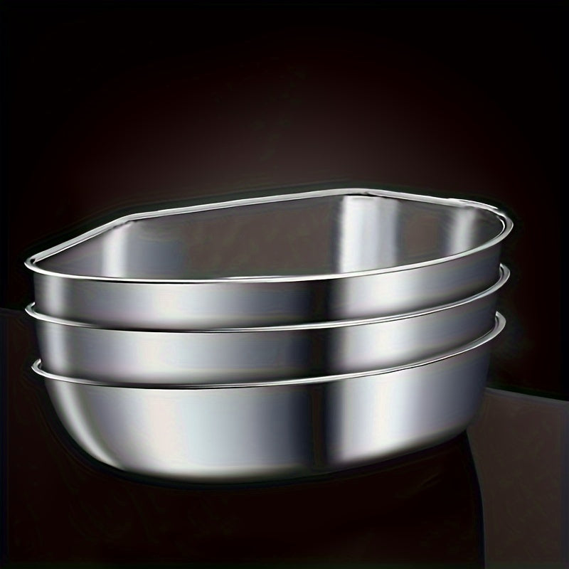 3-Piece Stainless Steel Fan-Shaped Steamer Set with Tray, Grid, and Bowls for Health Cooking, Multi-Functional Separator Rice Cooker for Home Kitchen, Outdoor Camping, and Hiking