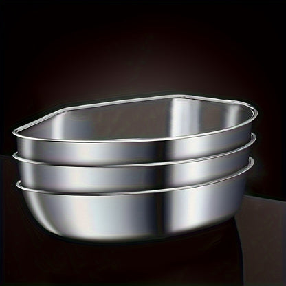 3-Piece Stainless Steel Fan-Shaped Steamer Set with Tray, Grid, and Bowls for Health Cooking, Multi-Functional Separator Rice Cooker for Home Kitchen, Outdoor Camping, and Hiking