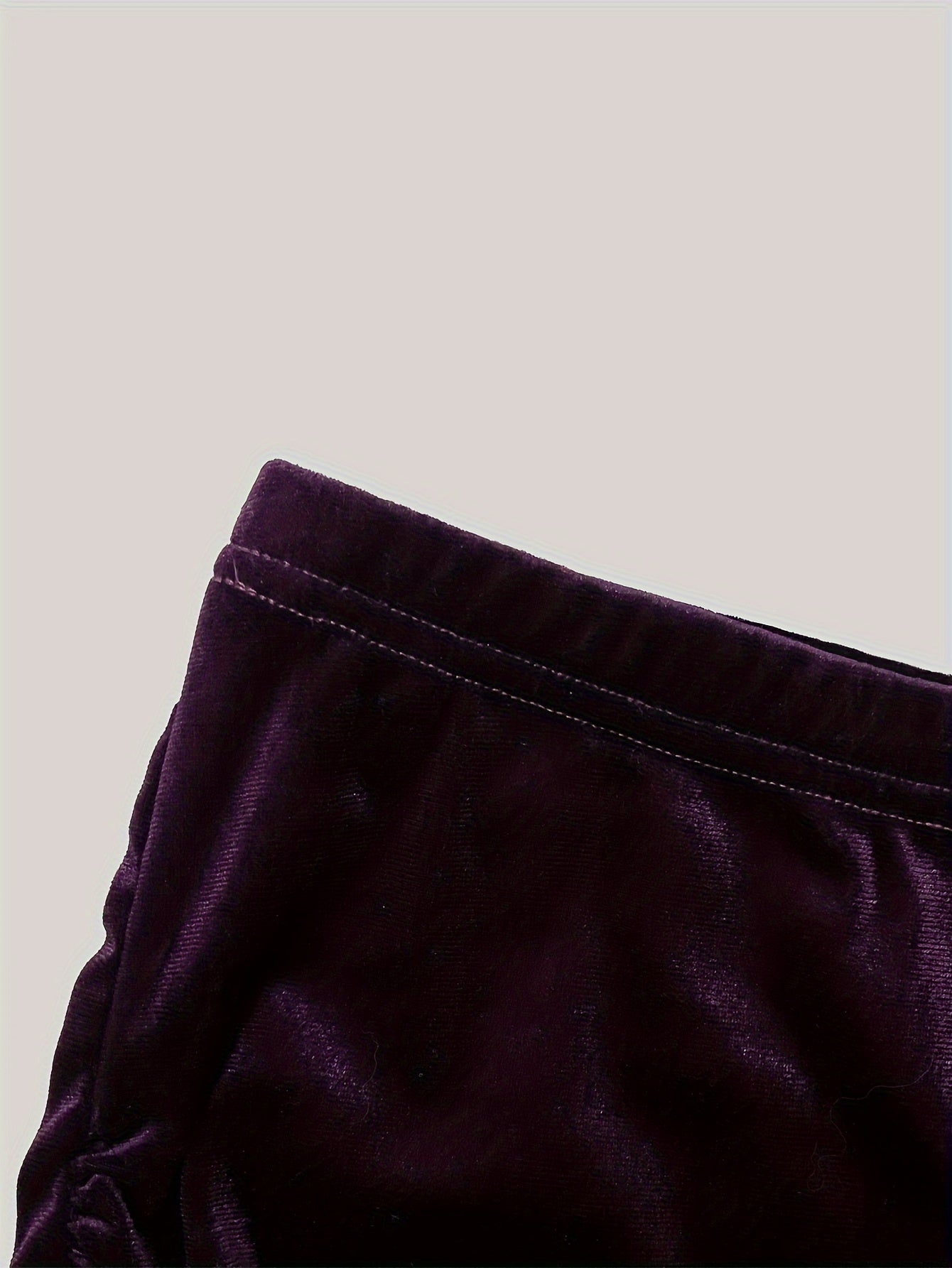 Sixsr Solid Ruched Cross Velvet Skirt, Elegant Bodycon Skirt For Spring & Fall, Women's Clothing