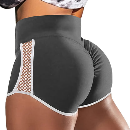 Stylish Women's High Waist Yoga Shorts with Cut Out Design for a Flattering and Lifting Effect