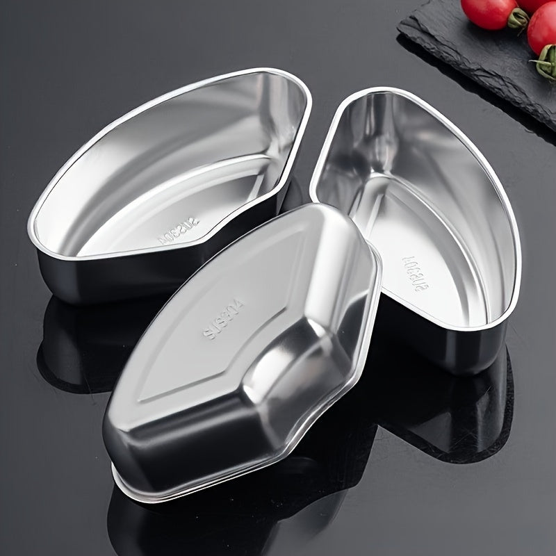 3-Piece Stainless Steel Fan-Shaped Steamer Set with Tray, Grid, and Bowls for Health Cooking, Multi-Functional Separator Rice Cooker for Home Kitchen, Outdoor Camping, and Hiking