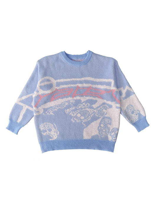 Sixsr Y2K Long Sleeve Sweater, Loose Casual Sweater For Spring & Fall, Women's Clothing