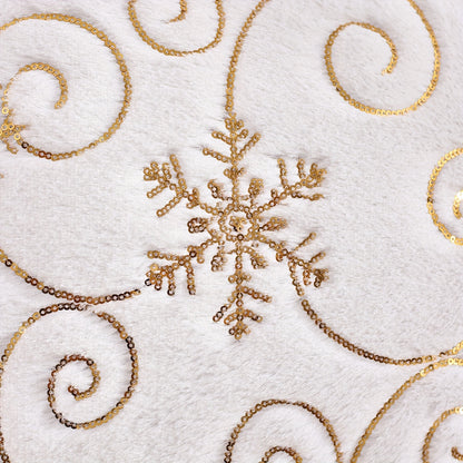 2pcs Snowflake Embroidery Christmas Throw Pillow Covers, Home Decor Throw Pillowcase for Bedroom, Living Room, Sofa, Car