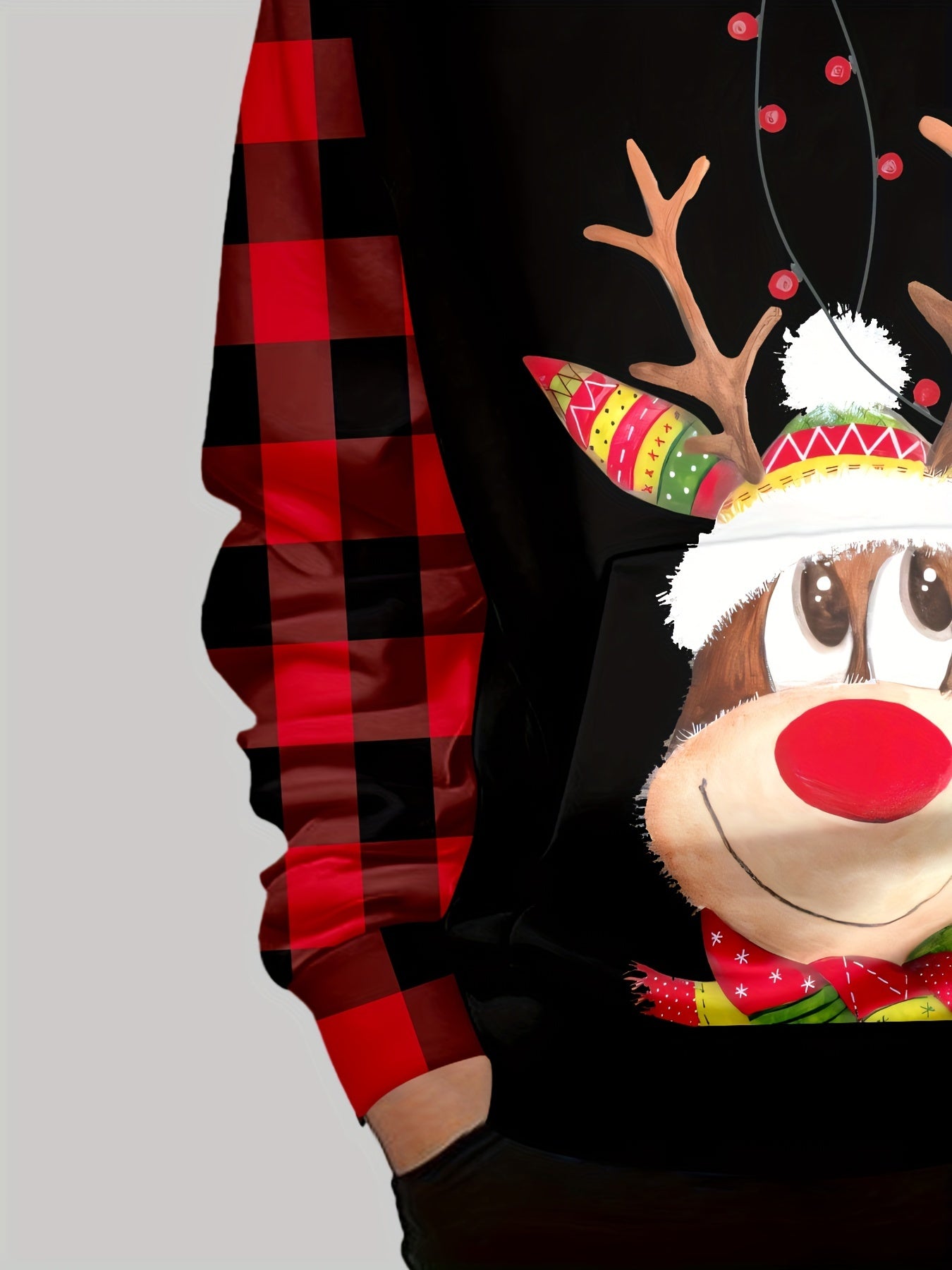 Christmas Elk 3D Print Cute&Cozy Hoodie For Boys - Keep Him Warm And Stylish!