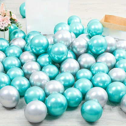 30pcs, Chrome Metallic Latex Balloons 5", Golden Silvery Metal Balloon, Birthday Party Inflate Globos Wedding Decor Supplies, Photo Balloon, Party Balloon, Party Decoration, Wedding Balloon, Wedding Decoration, Party Decorations Supplies