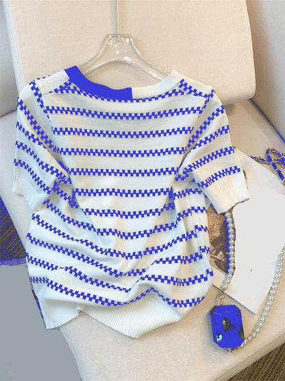 Women's Striped Sweater for Spring & Fall - Casual and Comfortable