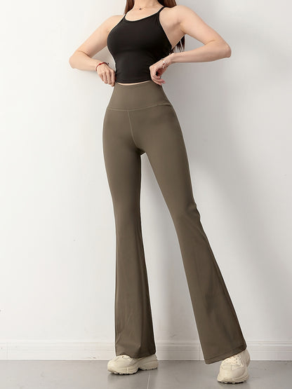 Sixsr  High Waist Bell Bottom Yoga Pants for Women - Slimming and Butt-Lifting Activewear for Fitness, Dance, and Workout - Stretchy and Comfortable Bootcut Pants