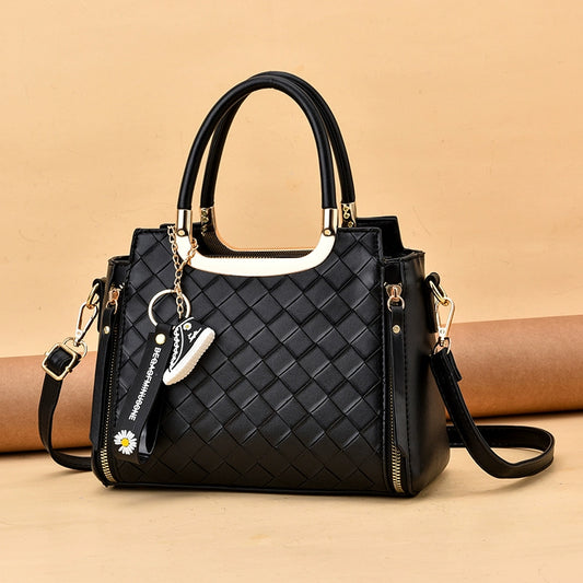 spring and summer new trendy fashion bag women's versatile women's crossbody shoulder atmospheric portable large bag women's mother bag