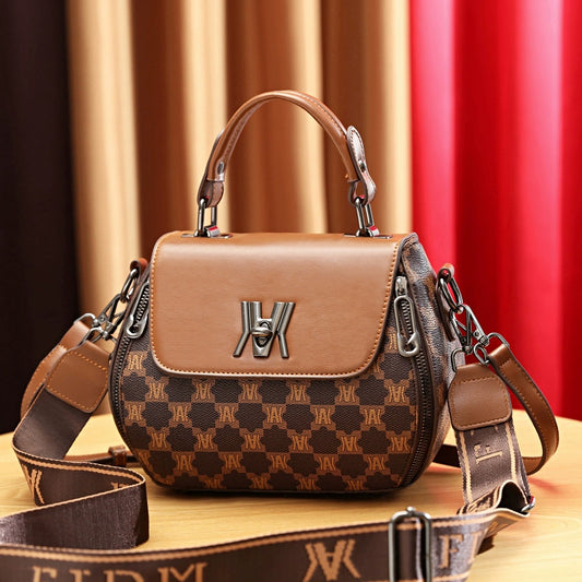 Bag Women's  New Trendy Fashion Women's Crossbody Handbag Versatile Shoulder Small Bag Printed Apple Bag