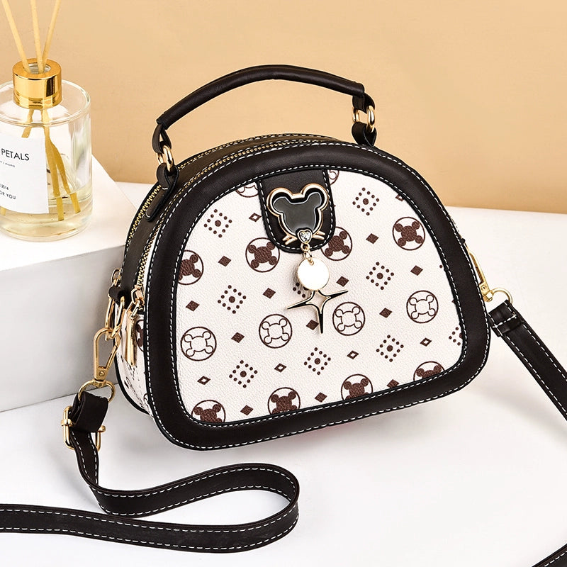 Women's bags  are popular small bags this year, women's new textured shoulder messenger bags, multi-layer embroidery thread versatile women's bags
