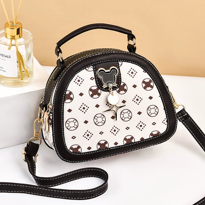 Women's bags  are popular small bags this year, women's new textured shoulder messenger bags, multi-layer embroidery thread versatile women's bags
