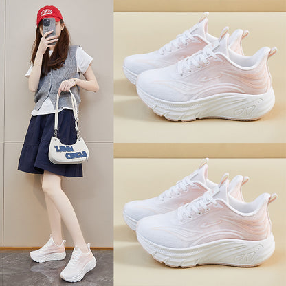 2025  ins Korean version of flying woven shoes  summer new student sports shoes breathable fitness running casual street shot Q7001