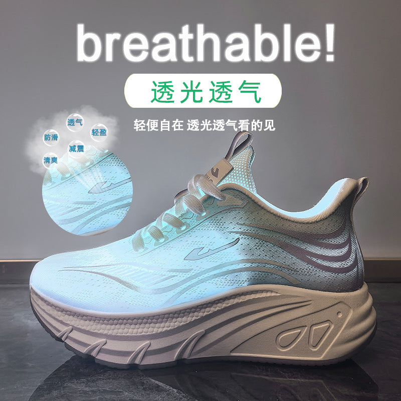 2025  ins Korean version of flying woven shoes  summer new student sports shoes breathable fitness running casual street shot Q7001