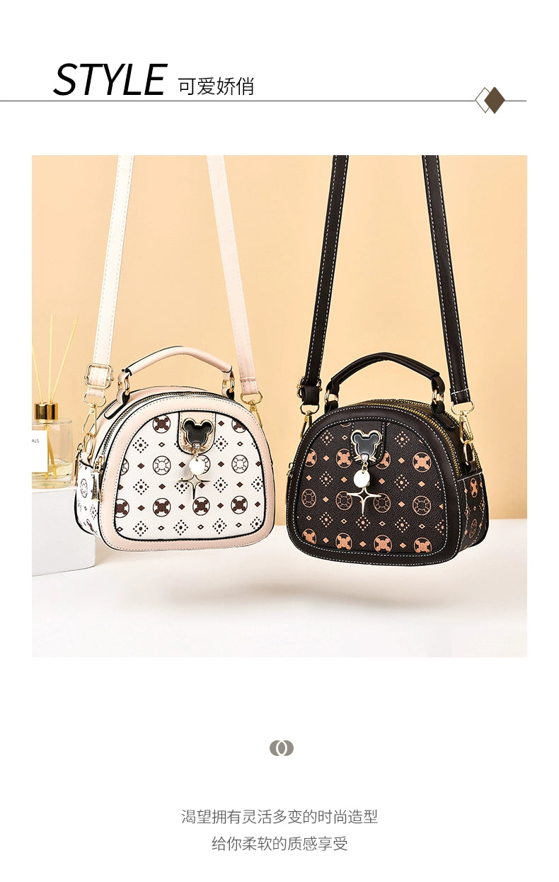 Women's bags  are popular small bags this year, women's new textured shoulder messenger bags, multi-layer embroidery thread versatile women's bags