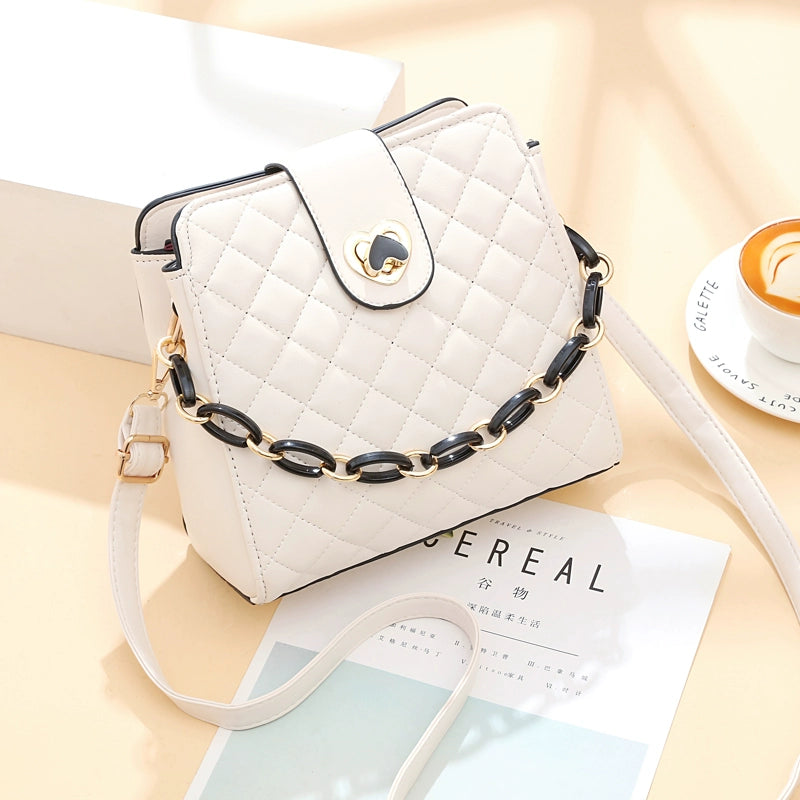 new bag women's fashion high-end texture large-capacity bucket bag Popular style women's shoulder messenger bag