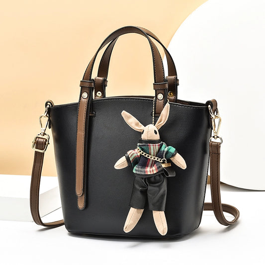 Bag Women's 2022 New Women's Bag Portable Crossbody Bag Texture Fashion Versatile Bucket Bag Large Capacity Tote Bag