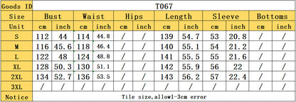 SIXSR T067  Spring and Autumn Casual lapel comfortable dress, fashionable long-sleeved pocket single-breasted shirt dress