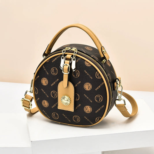Popular bag women  new trendy fashion round bag popular simple shoulder messenger bag pet bag