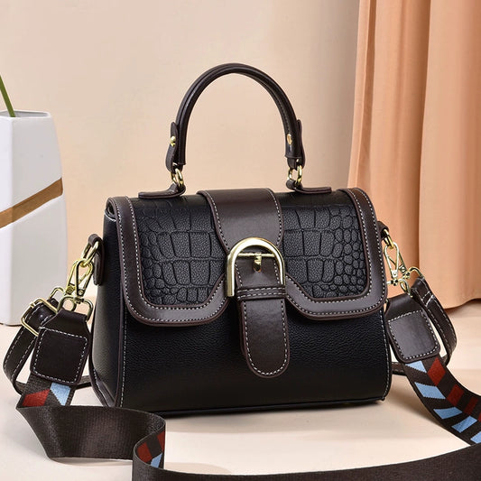 Soft leather women's bag  new women's bag bucket summer shoulder bag versatile trendy fashion oblique span handbag