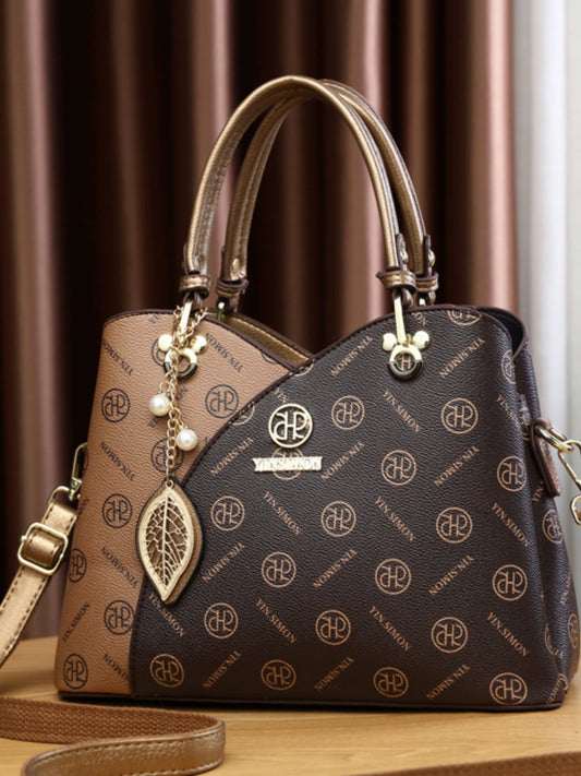 Large capacity women's handbag  new trendy fashion versatile multi-layer versatile high value shoulder messenger bag