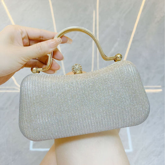SIXSR 2025 New handbag Shiny bag Clutch bag Dinner matching dress bag Wedding banquet bag Party bag Small square bag Women's bag