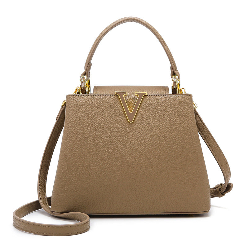 2025 Handbag Women's Autumn Fashion Versatile Bucket Bag High Sense Women's Bag Commuter Messenger Bag Women's Bag
