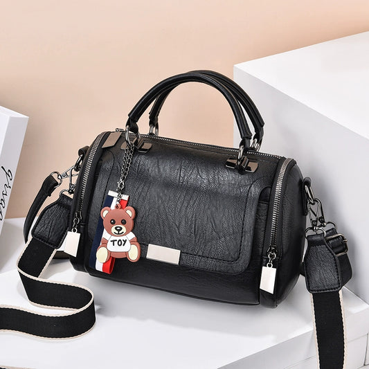 Bag Women's 2022 New Textured Portable Crossbody Women's Bag Large Capacity Retro Pillow Bag Mom Soft Leather Versatile
