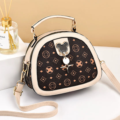 Women's bags  are popular small bags this year, women's new textured shoulder messenger bags, multi-layer embroidery thread versatile women's bags